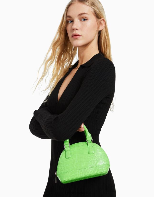 no laves Bershka mujer bolso mini efecto cocodrilo con asa 806J6B2410