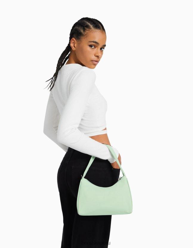turquesa Bershka mujer bolso de hombro de tela 806J6B2343