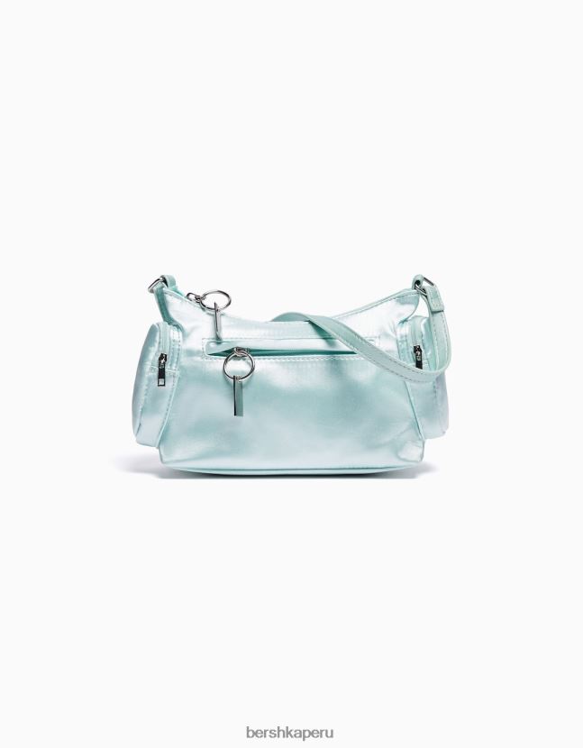 verde Bershka mujer bolsa de tela con asa y múltiples bolsillos 806J6B2353