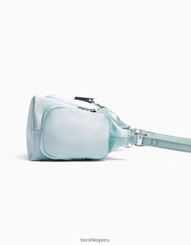 verde Bershka mujer bolsa de tela con asa y múltiples bolsillos 806J6B2353