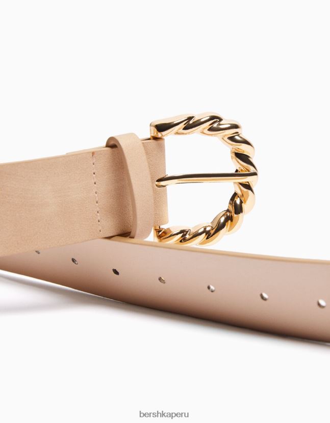 camello Bershka mujer cinturón con detalle de hebilla 806J6B2551