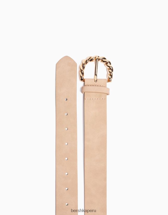 camello Bershka mujer cinturón con detalle de hebilla 806J6B2551