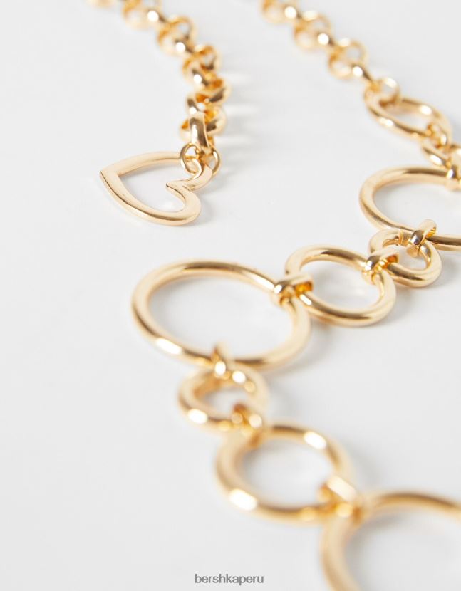 oro Bershka mujer cinturón de cadena con anillas 806J6B2543