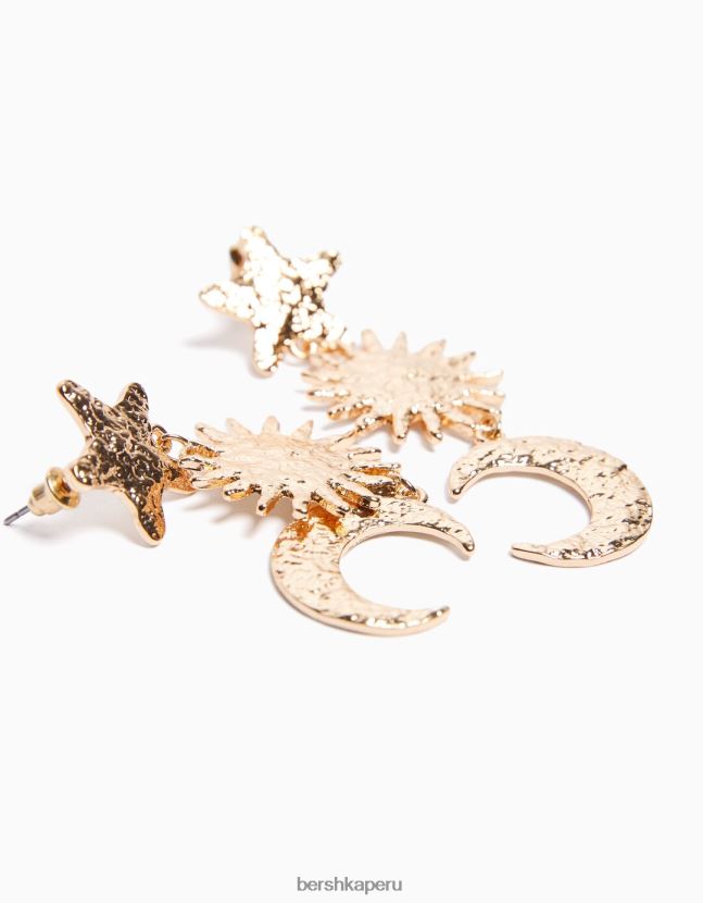 no laves Bershka mujer aretes colgantes de estrellas 806J6B2464