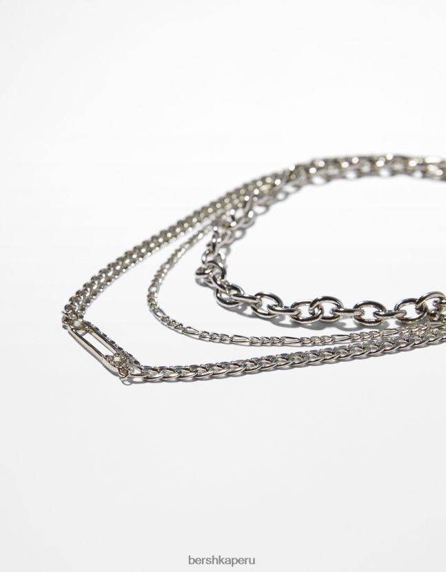 no laves Bershka mujer juego de 4 collares de cadena 806J6B2485