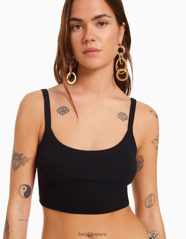 oro Bershka mujer aretes con esfera en forma de cascada 806J6B2454