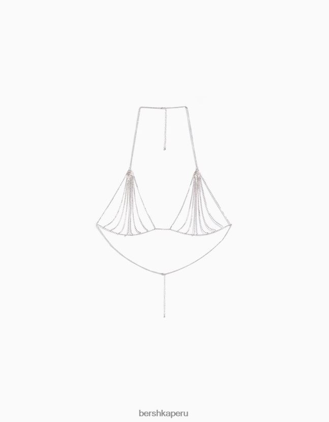 oro Bershka mujer bralette con pedrería 806J6B1867