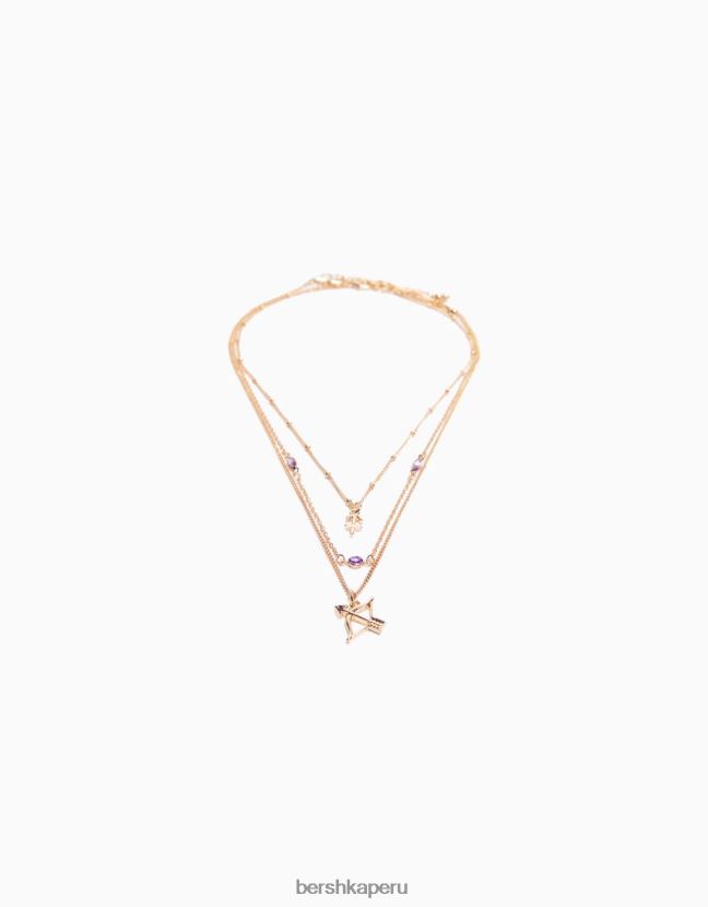 oro Bershka mujer conjunto de 3 collares del zodiaco sagitario 806J6B2430