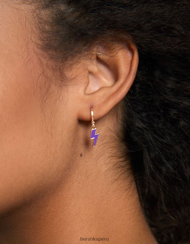 oro Bershka mujer juego de 10 aretes ear cuff con dije de cruz 806J6B2476
