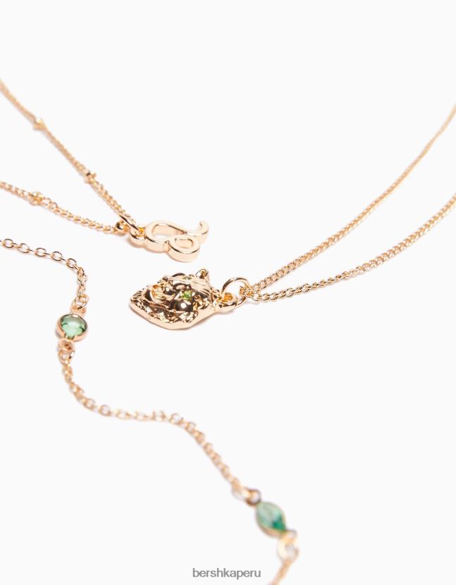 oro Bershka mujer juego de 3 collares del zodiaco leo 806J6B2428