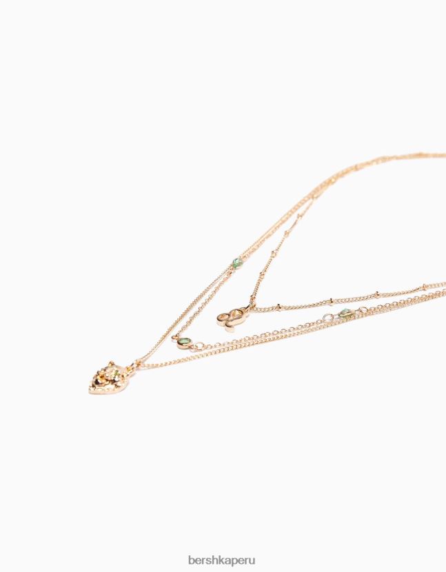 oro Bershka mujer juego de 3 collares del zodiaco leo 806J6B4219