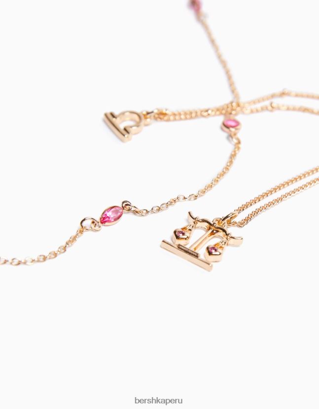 oro Bershka mujer juego de 3 collares del zodiaco libra 806J6B2426