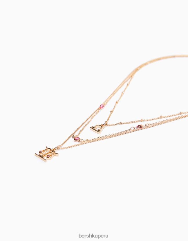 oro Bershka mujer juego de 3 collares del zodiaco libra 806J6B2437
