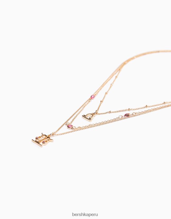 oro Bershka mujer juego de 3 collares del zodiaco libra 806J6B4231