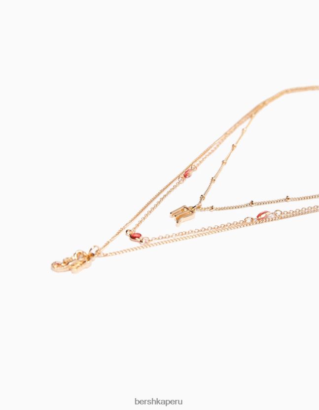 oro Bershka mujer juego de 3 collares zodiaco escorpio 806J6B4223