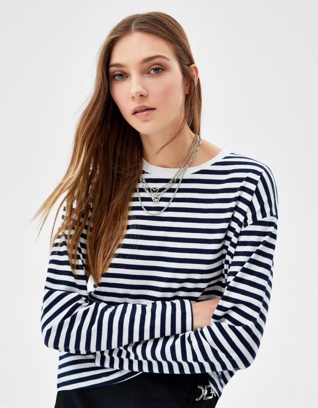 plata Bershka mujer juego de 4 collares de cadena con colgante de mariposa 806J6B2453