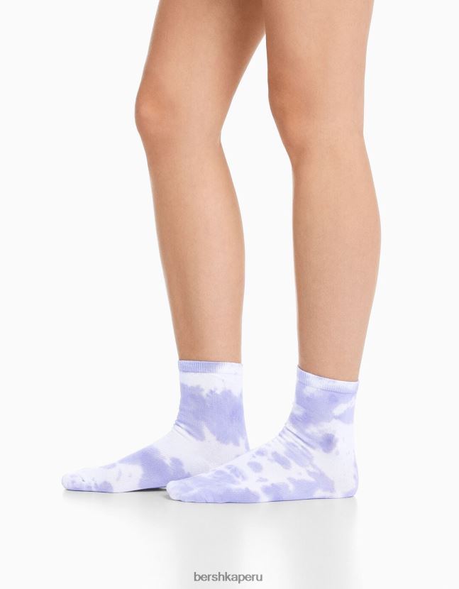 Violeta Bershka mujer juego de 3 calcetines estampados 806J6B2596
