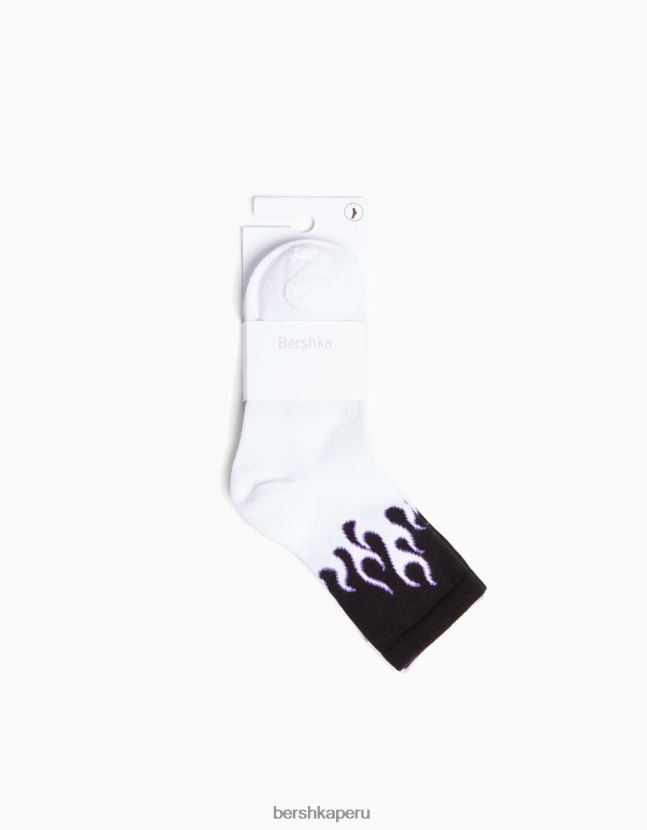 Violeta Bershka mujer juego de 3 calcetines estampados 806J6B2596