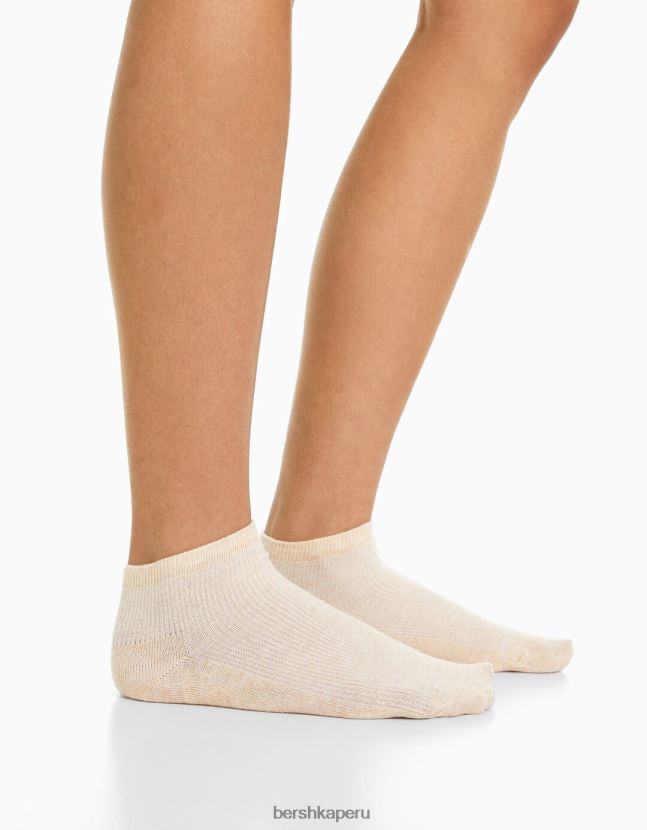arena Bershka mujer Pack de 4 calcetines tobilleros 806J6B2592