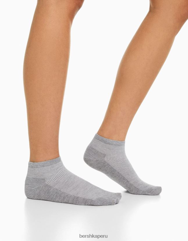 arena Bershka mujer Pack de 4 calcetines tobilleros 806J6B2592