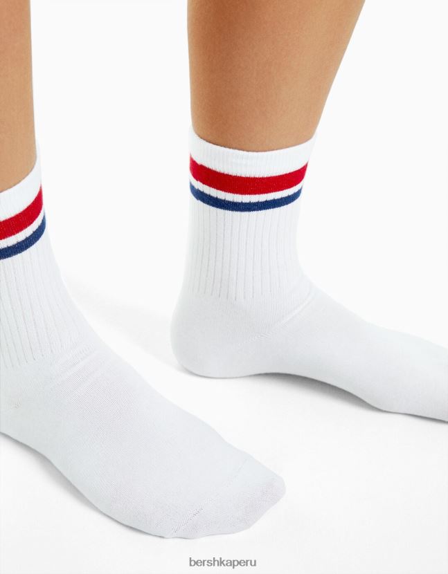 gris Bershka mujer juego de 3 calcetines universitarios 806J6B2594