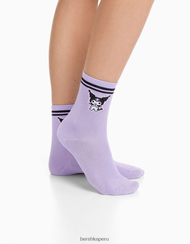 negro Bershka mujer Pack de 3 calcetines kuromi 806J6B2065