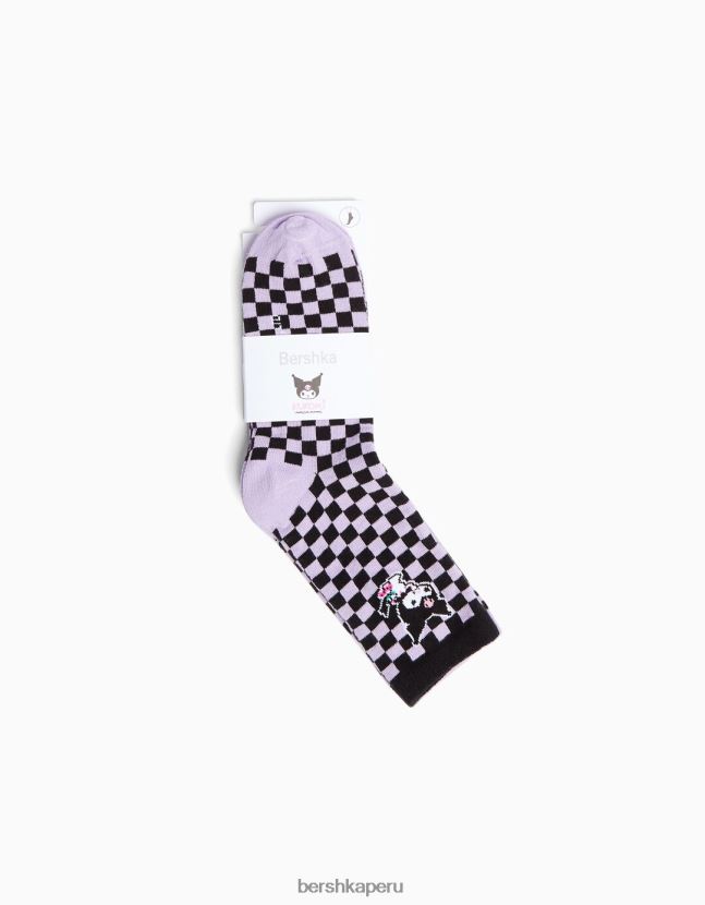 negro Bershka mujer Pack de 3 calcetines kuromi 806J6B2065