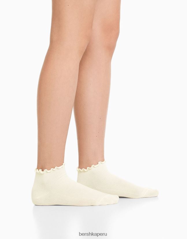 negro Bershka mujer juego de 3 calcetines tobilleros 806J6B2595