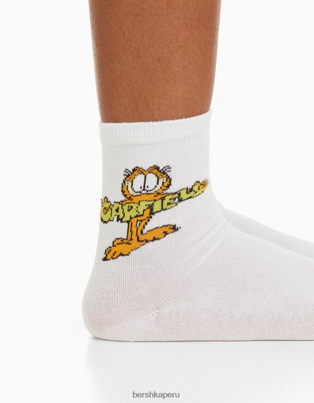 verde Bershka mujer pack de 3 calcetines garfield bordados 806J6B2074