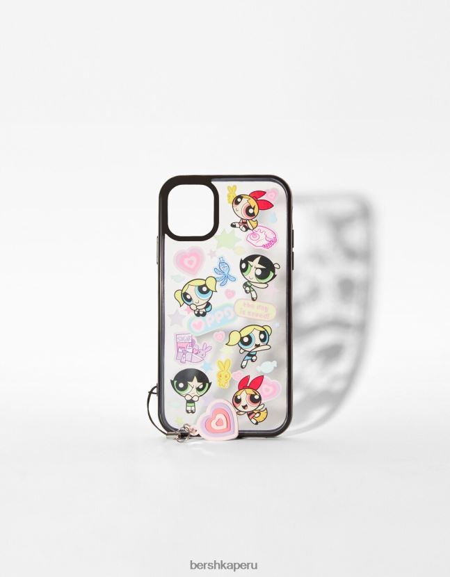 negro Bershka mujer funda para celular de las chicas superpoderosas 806J6B2073