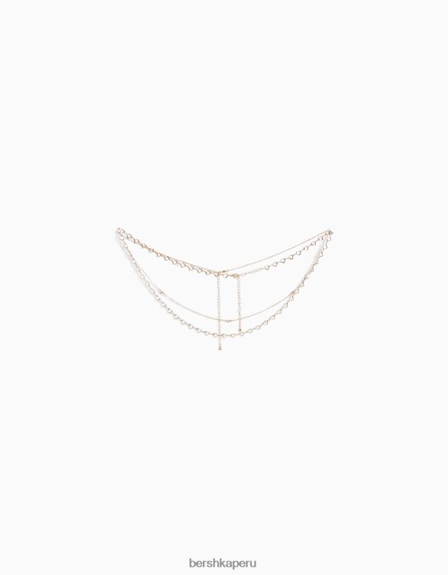 oro Bershka mujer ombligo con corazones 806J6B1893