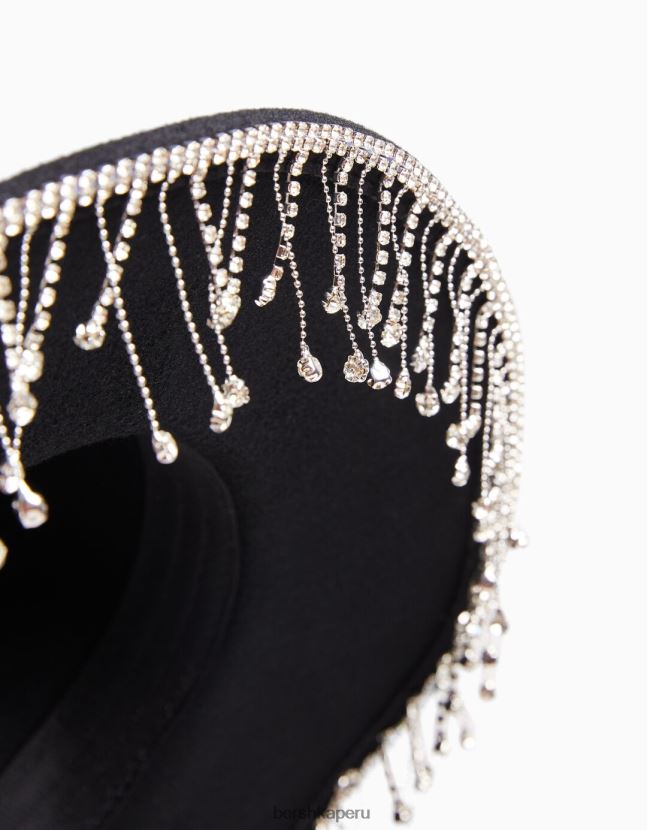 negro Bershka mujer sombrero de vaquero con pedrería 806J6B1909