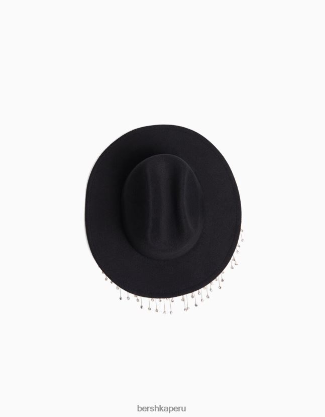 negro Bershka mujer sombrero de vaquero con pedrería 806J6B1909