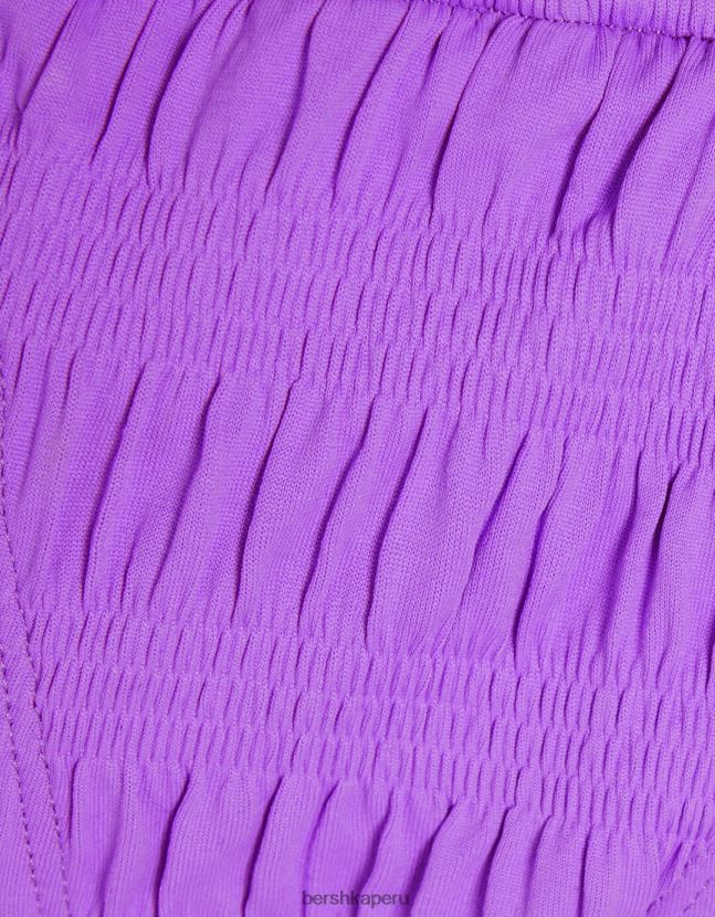 Violeta Bershka mujer braguitas de bikini con detalle fruncido 806J6B1819