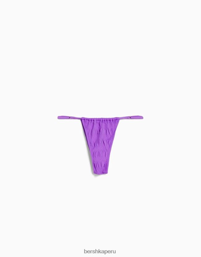 Violeta Bershka mujer braguitas de bikini con detalle fruncido 806J6B1820