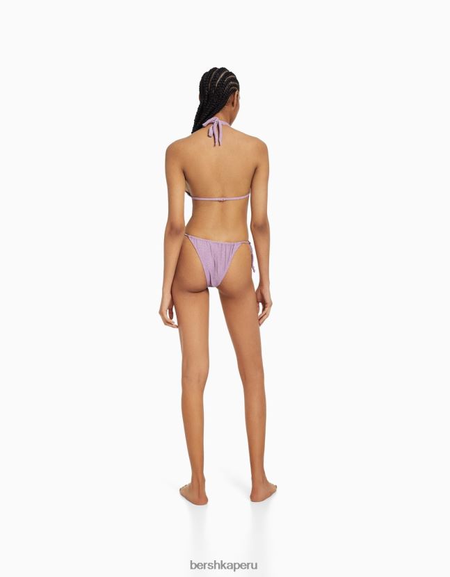 Violeta Bershka mujer braguitas de bikini hilo brillante 806J6B1808