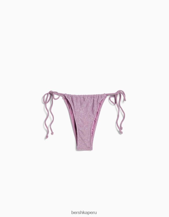 Violeta Bershka mujer braguitas de bikini hilo brillante 806J6B1808