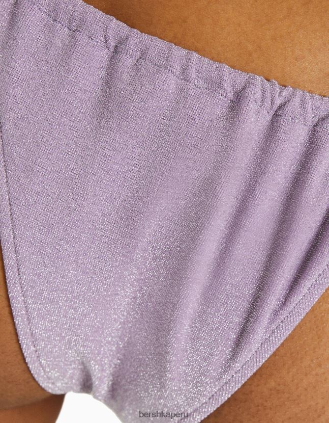 Violeta Bershka mujer braguitas de bikini hilo brillante 806J6B1808