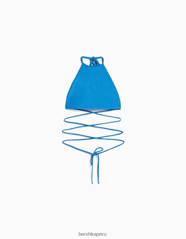 azul Bershka mujer top de bikini de surfista 806J6B1811