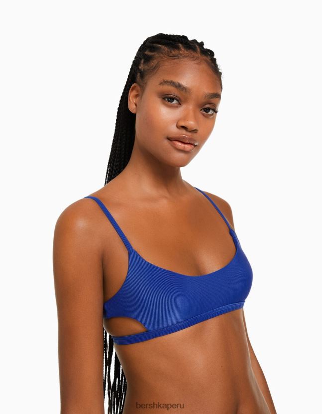 azul Bershka mujer top de bikini deportivo 806J6B1766