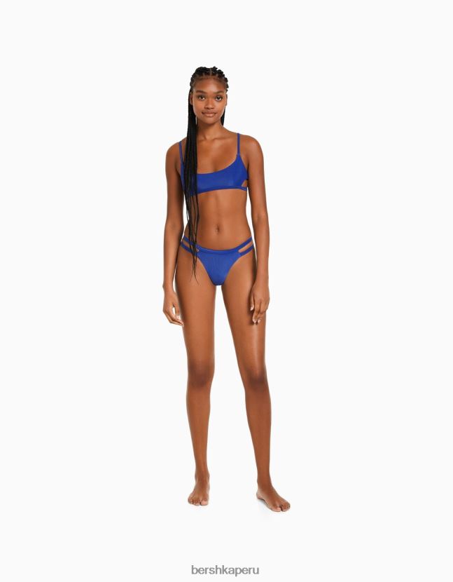 azul Bershka mujer top de bikini deportivo 806J6B1766