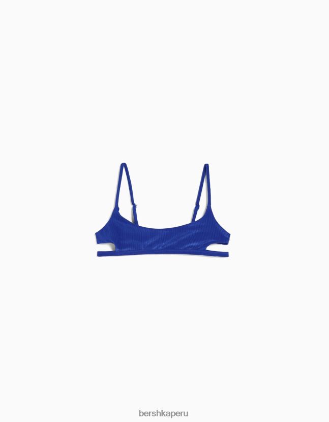 azul Bershka mujer top de bikini deportivo 806J6B1766