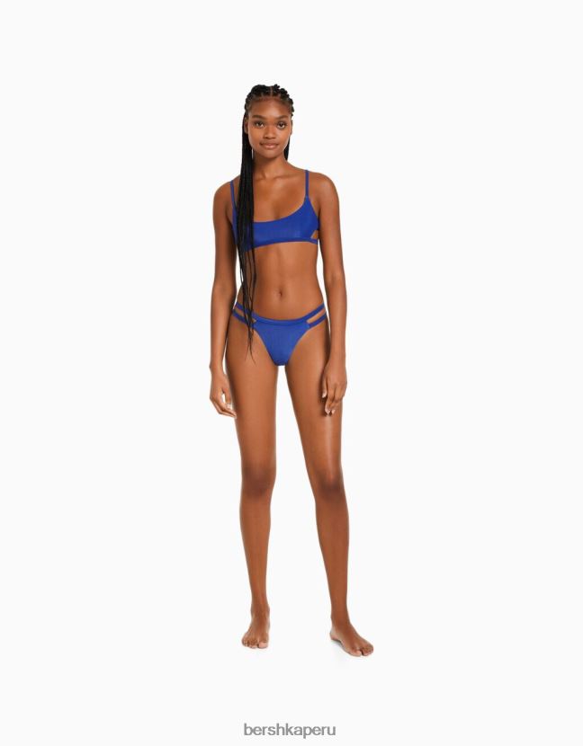 azul Bershka mujer top de bikini deportivo 806J6B1767