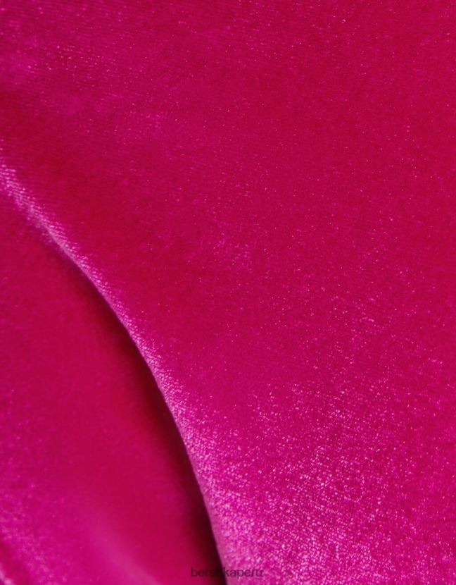 fucsia Bershka mujer top de bikini de terciopelo 806J6B1782