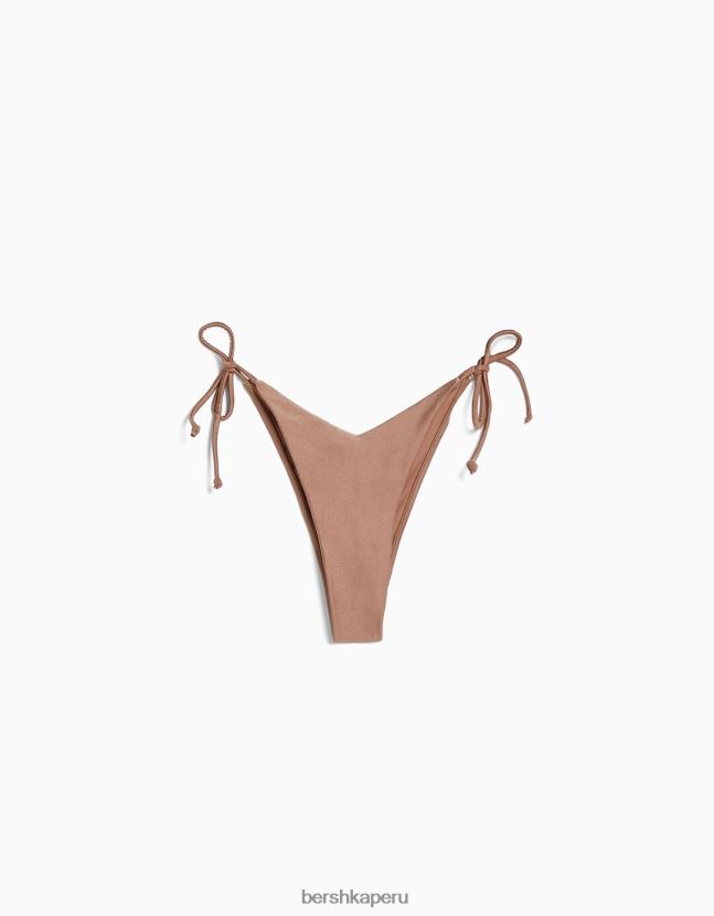 marrón Bershka mujer braguitas de bikini brillantes 806J6B1777