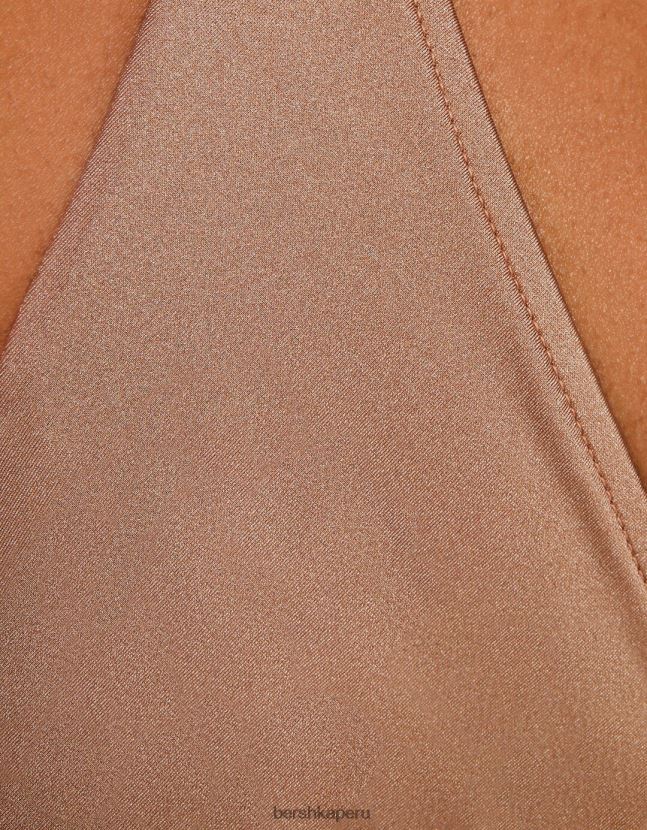 marrón Bershka mujer braguitas de bikini brillantes 806J6B1777