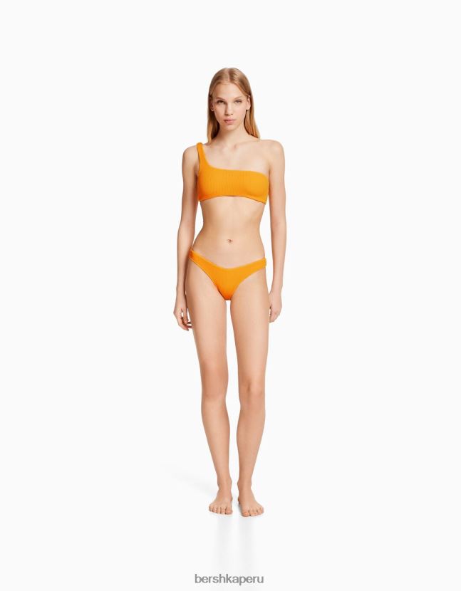 naranja Bershka mujer braguitas de bikini asimétricas 806J6B1857