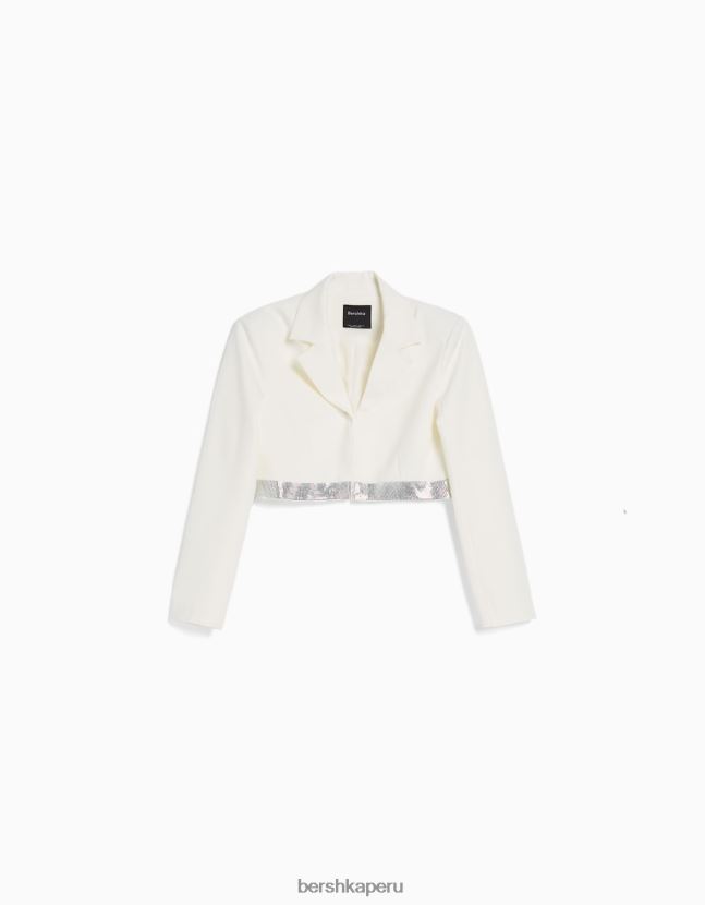 otro Bershka mujer blazer con detalle de pedrería 806J6B2005