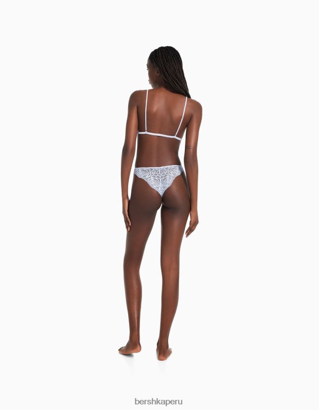 azul Bershka mujer braguitas brasileñas con detalle de aberturas 806J6B1758