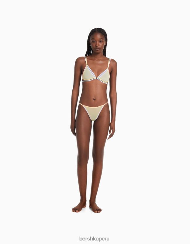 rosa Bershka mujer sujetador triangular de color 806J6B1754